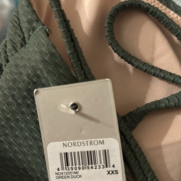 NWT CHELSEA28 Easy Retro Bikini Top – Size XXS (Green Duck) - Picture 12 of 12